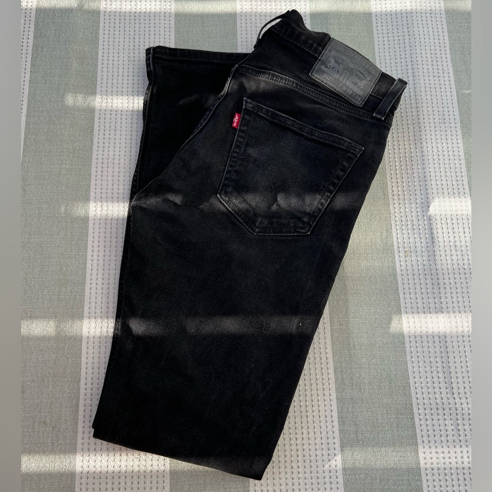 Levi's Men's 512 Black Straight Jeans